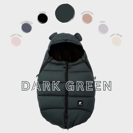 Śpiworek Miu-Mio Mont Blanc Dark Green do wózka i fotelika samochodowego Adamex